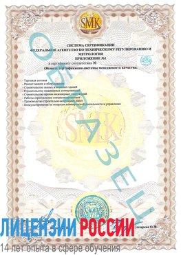 Образец сертификата соответствия (приложение) Нижний Архыз Сертификат ISO 9001